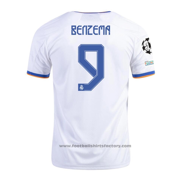 Real Madrid Player Benzema Home Shirt 2021-2022